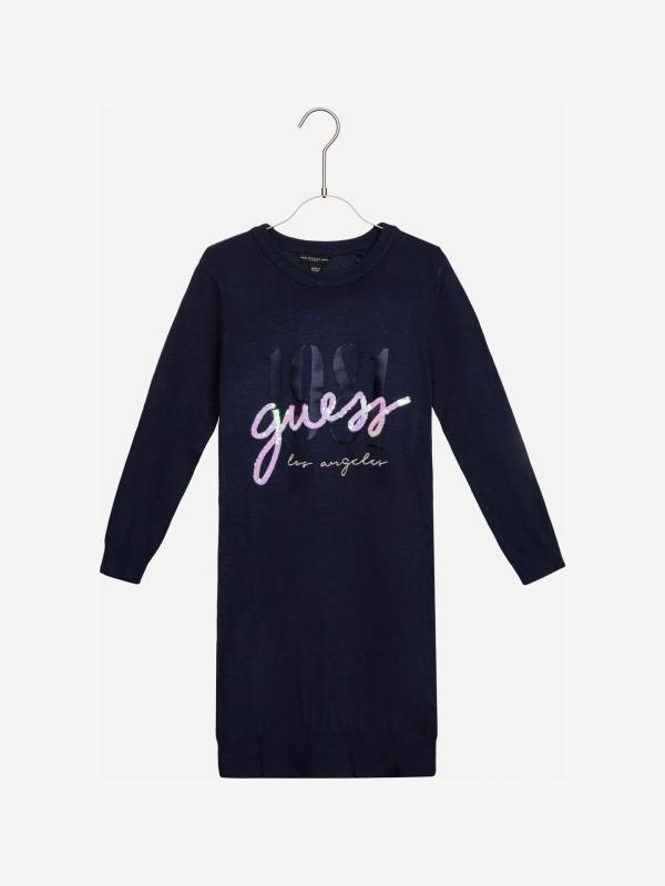 Šaty dětské Guess Modrá