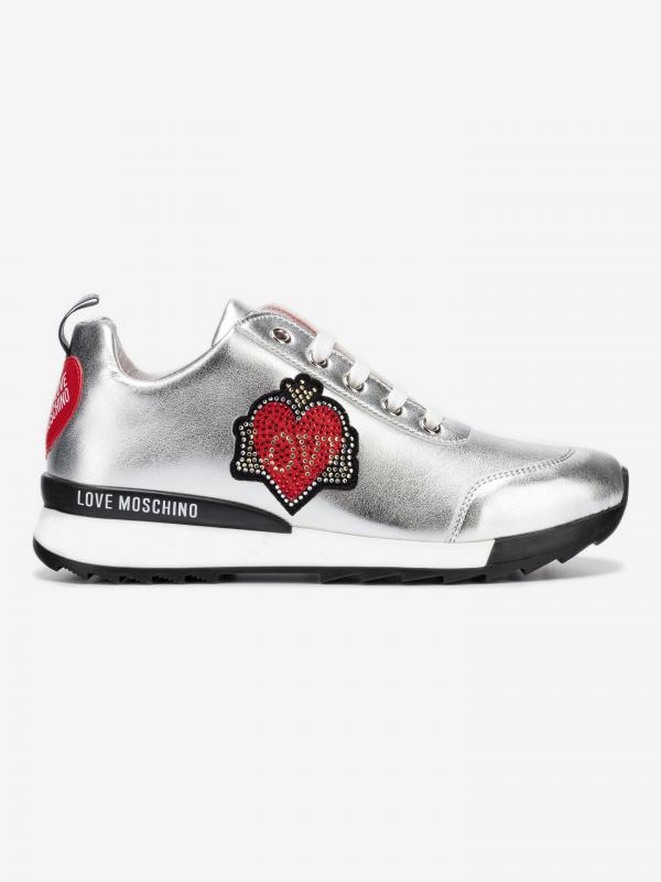 Tenisky Love Moschino Stříbrná