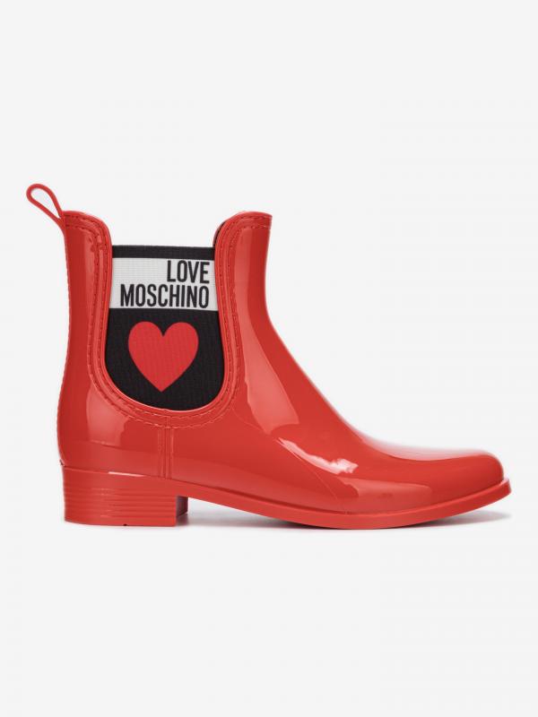 Holínky Love Moschino Červená