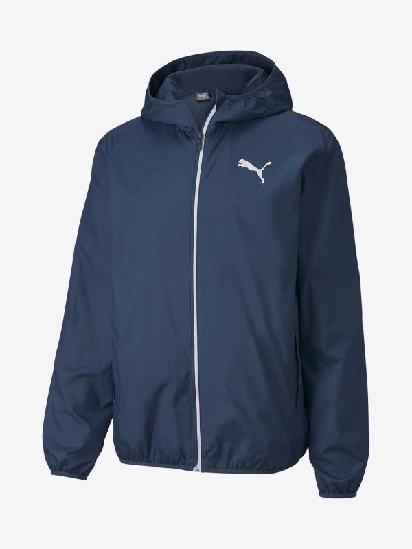 Bunda Puma Essentials Solid Windbreaker Modrá