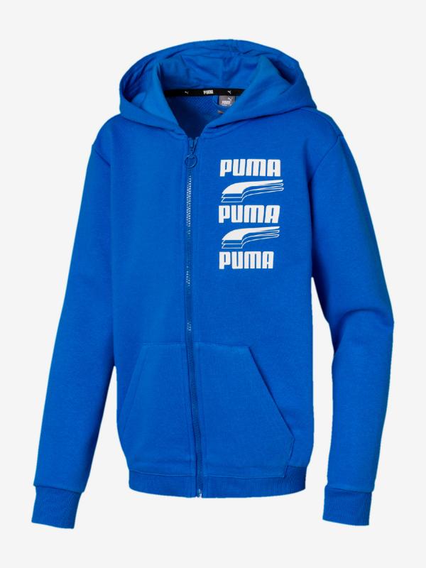 Mikina Puma Rebel Hooded Jacket Modrá
