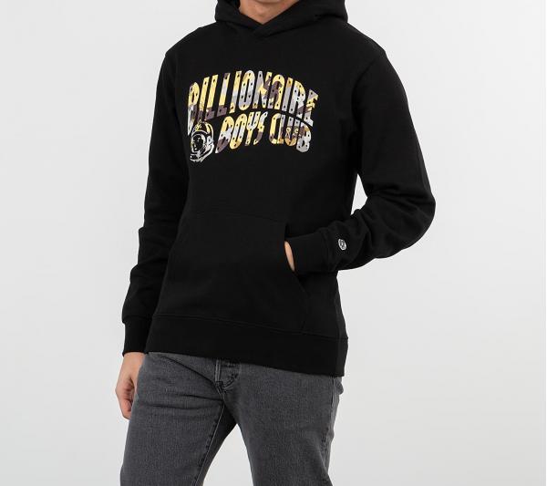 Billionaire Boys Club Camo Arch Logo Popover Hoodie Black