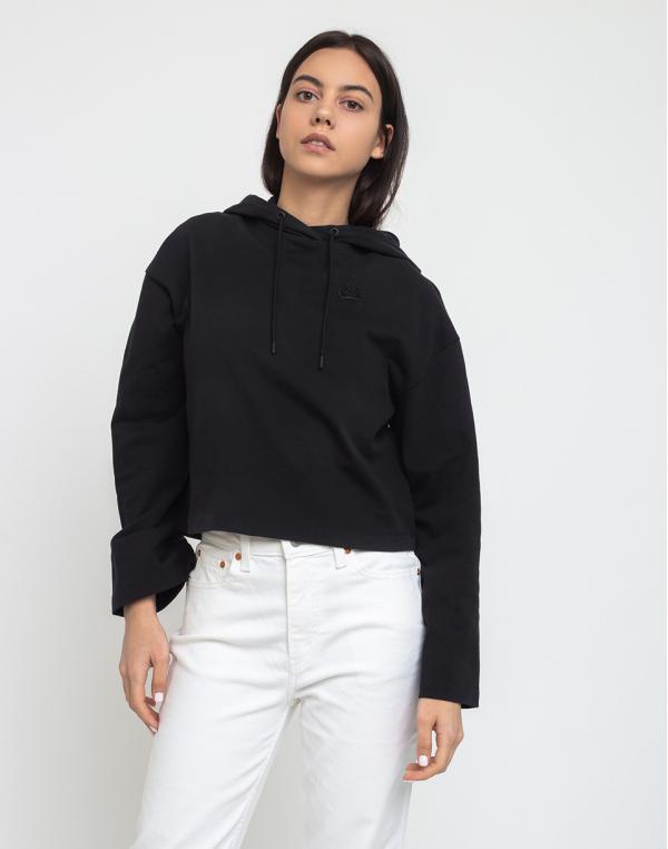 Nike Sportswear Hoodie Jrsy Black/Dk Smoke Grey XS