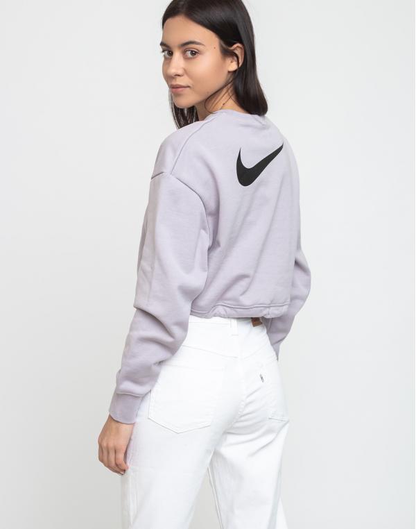 Nike Sportswear Swoosh Crew Ft Silver Lilac/Black S