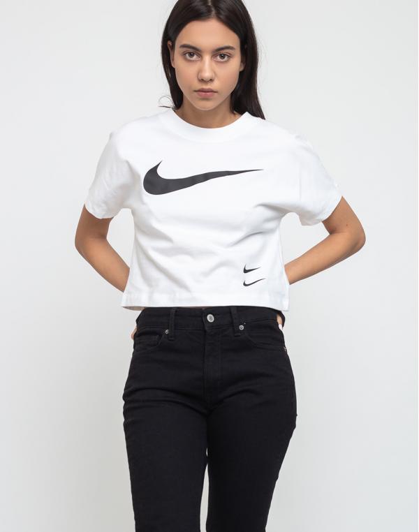 Nike Sportswear Swoosh Top White/Black M