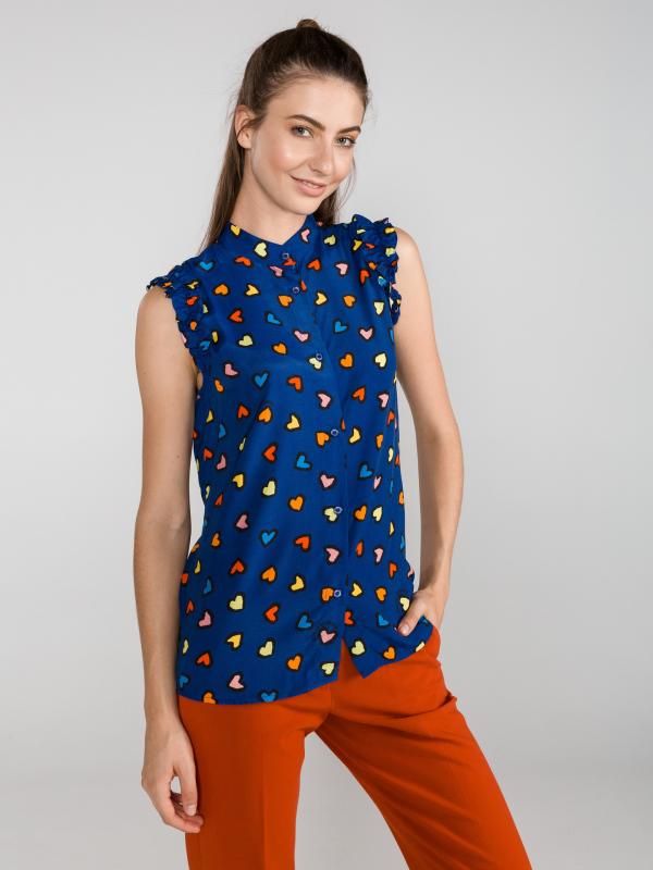 Halenka Love Moschino Modrá