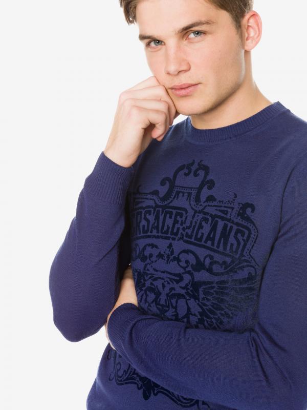 Svetr Versace Jeans Modrá