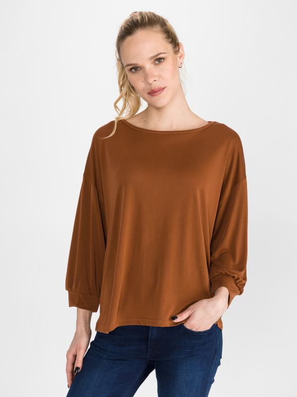 Francesca Triko Vero Moda Hnědá