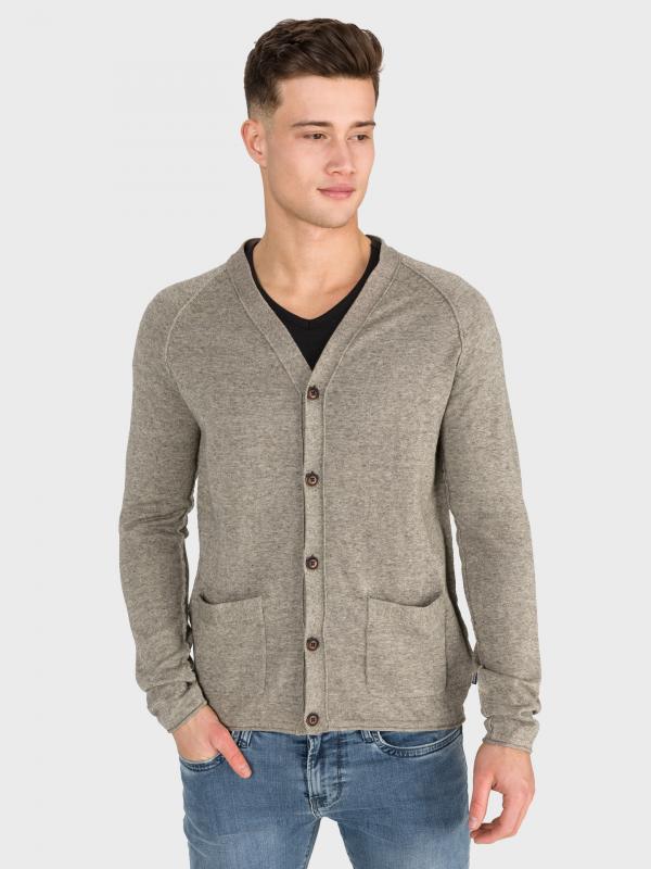 Union Svetr Jack & Jones Hnědá