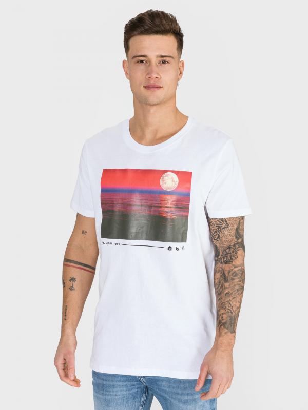 Scape Triko Jack & Jones Bílá