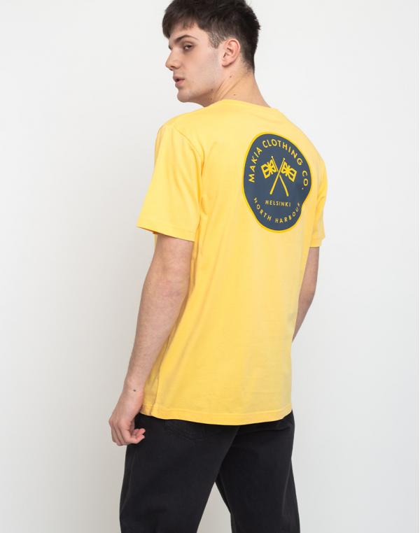Makia Pursuit T-Shirt Yellow S