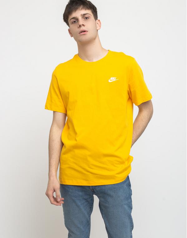Nike Sportswear Club Tee Universitygold/White M
