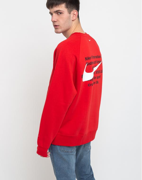 Nike Sportswear Swoosh Crew Bb Universityred/White M