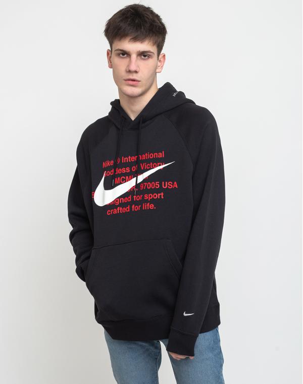 Nike Sportswear Swoosh Hoodie Po Bb Black/White M