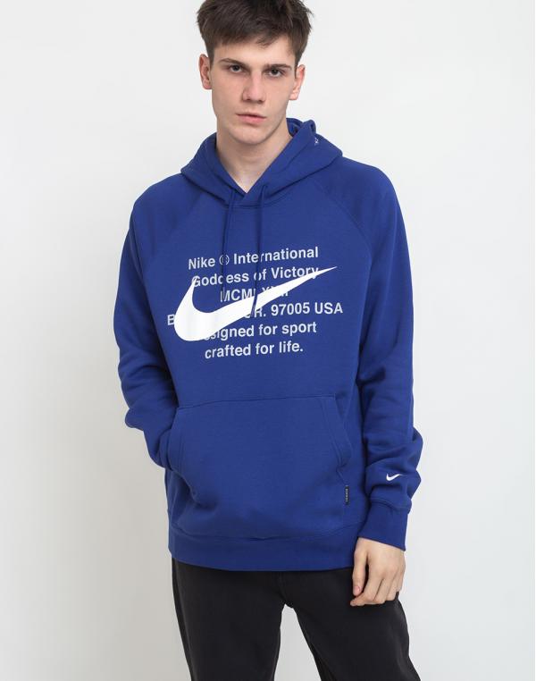 Nike Sportswear Swoosh Hoodie Po Bb Deeproyalblue/White L