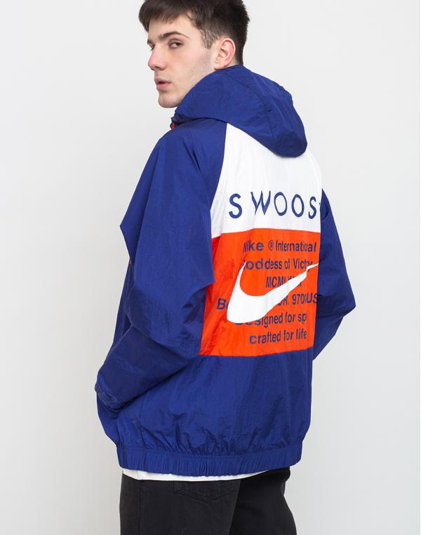 Nike Sportswear Swoosh Jacket Deep Royal Blue/Team Orange/White/White S