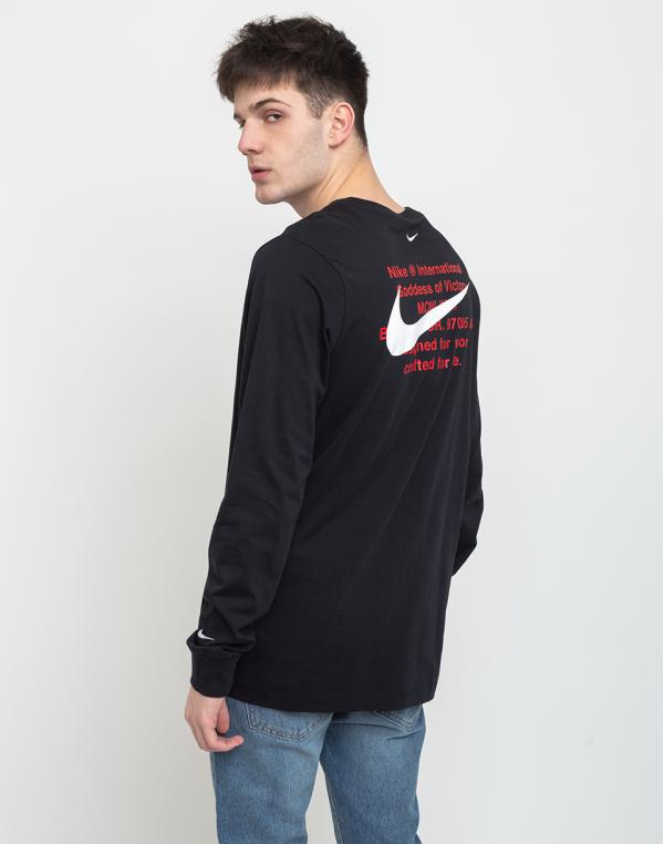 Nike Sportswear Swoosh Ls Tee Black M
