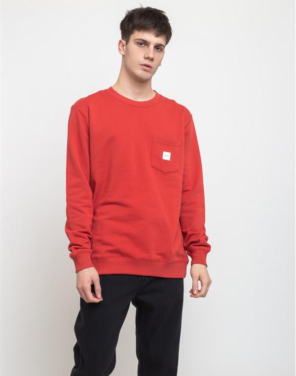 Makia Square Pocket Sweatshirt Red S