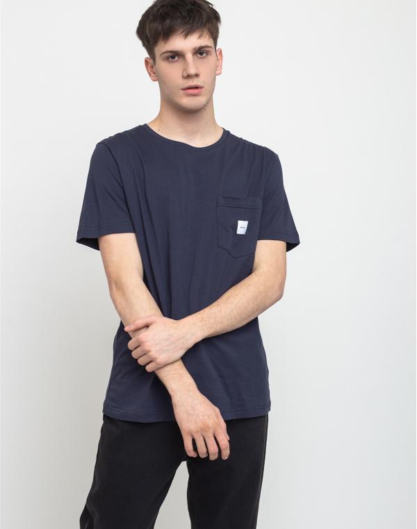 Makia Square Pocket T-Shirt Dark Blue S