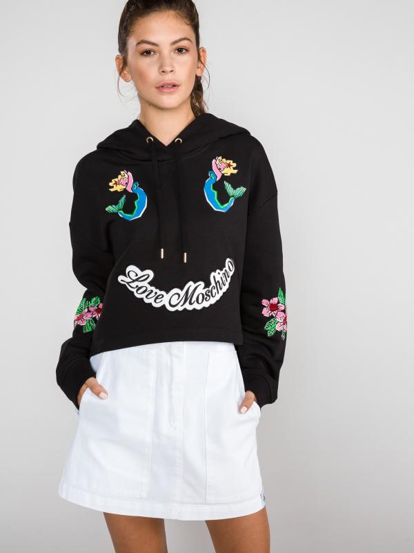 Mikina Love Moschino Černá