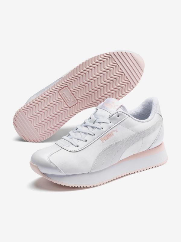Boty Puma Turino Stacked Glitter Bílá