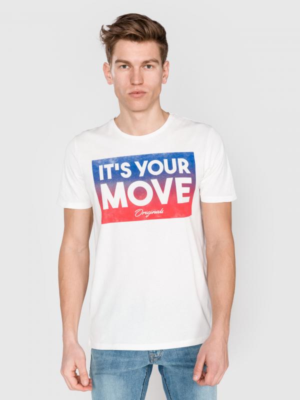 Zap Triko Jack & Jones Bílá