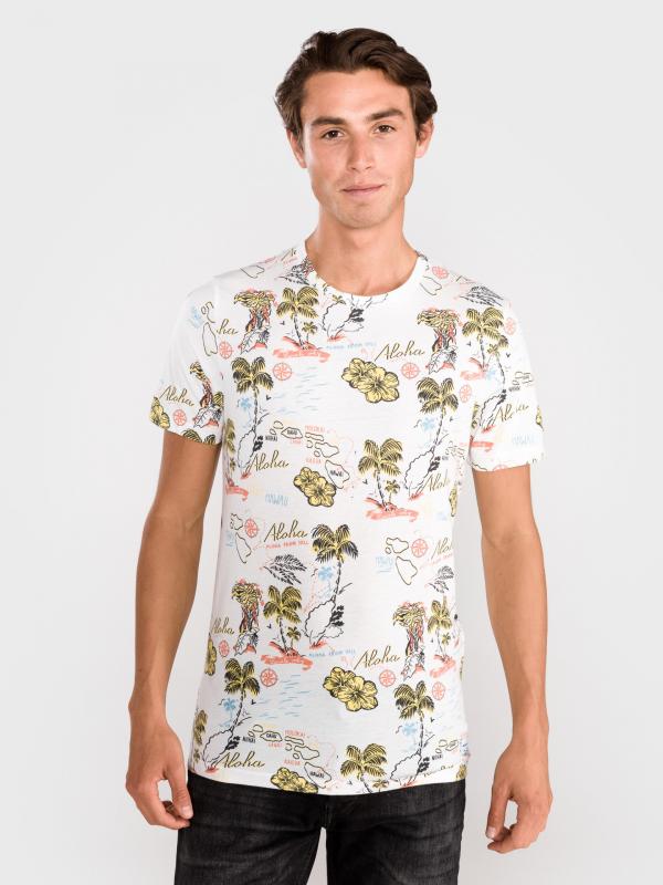 Molokai Triko Jack & Jones Bílá