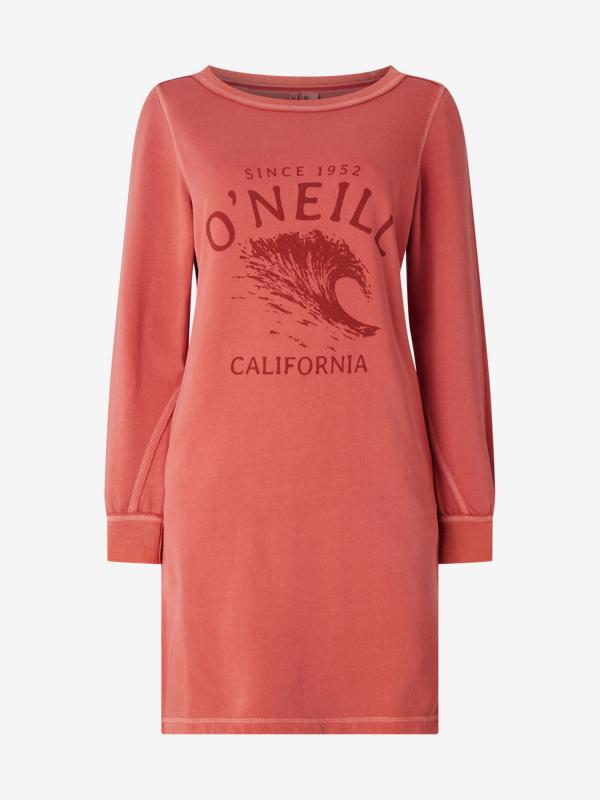 Šaty O'Neill Lw Sweat Dress Červená