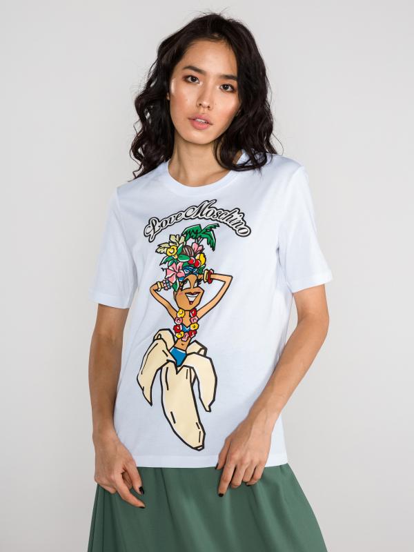 Triko Love Moschino Bílá