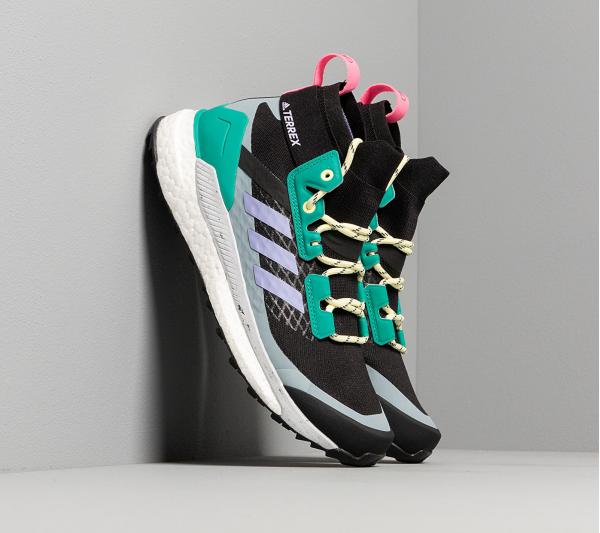 adidas Terrex Free Hiker W Core Black/ Light Purple/ Glow Green