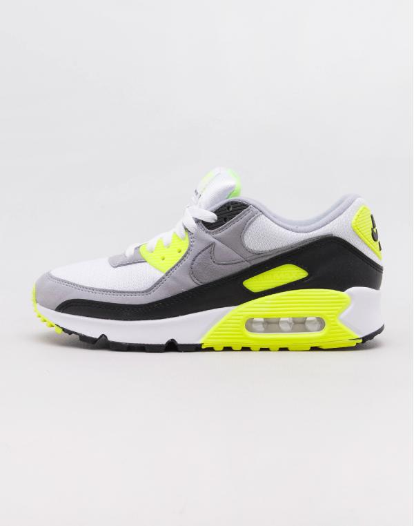 Nike Air Max 90 White/ Particle Grey - Volt - Black 43