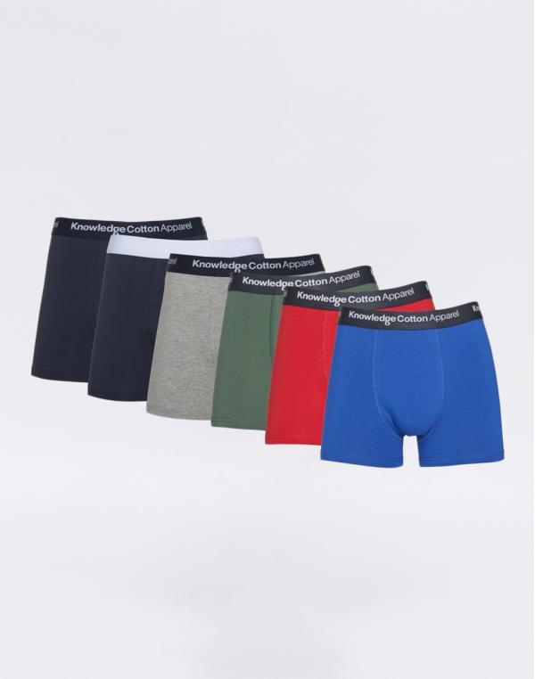 Knowledge Cotton Maple 6 Pack Underwear 1293 Scarlet S