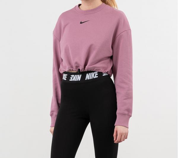 Nike Sportswear Swoosh FT Crewneck Plum Dust/ Black