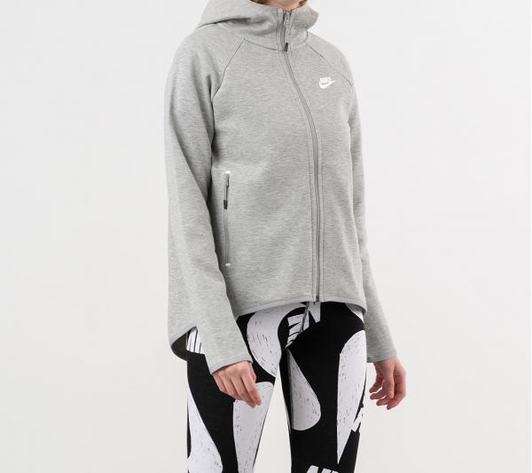 Nike Sportswear Tech Fleece Cape Dark Grey Heather/ Matte Silver/ White