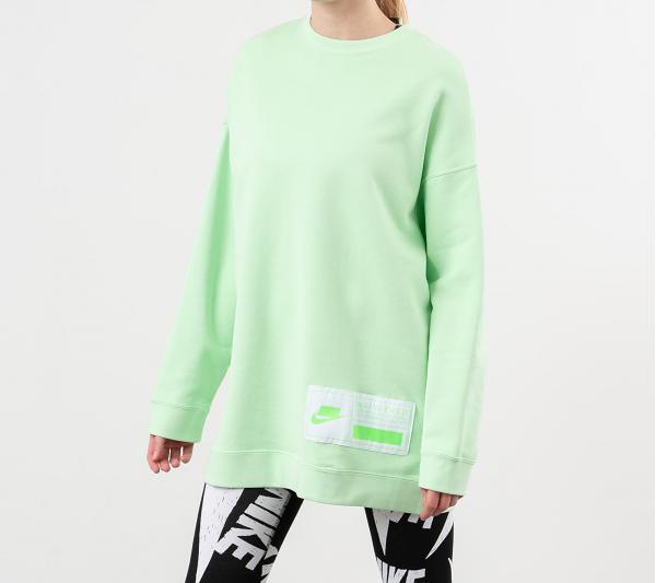 Nike Sportswear Fleece Oversized Crewneck Vapor Green/ White/ Green Strike