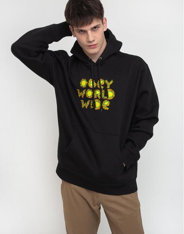 Obey Amoeba Hood Black M
