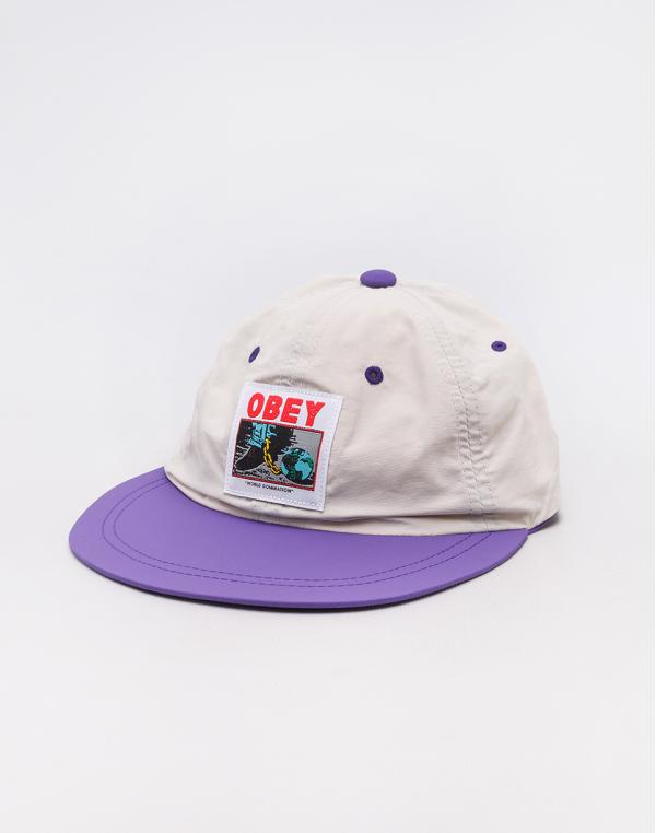 Obey Inconvenient 6 Panel Strapback Khaki Multi