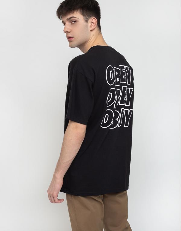 Obey Jumbled Eyes Black S