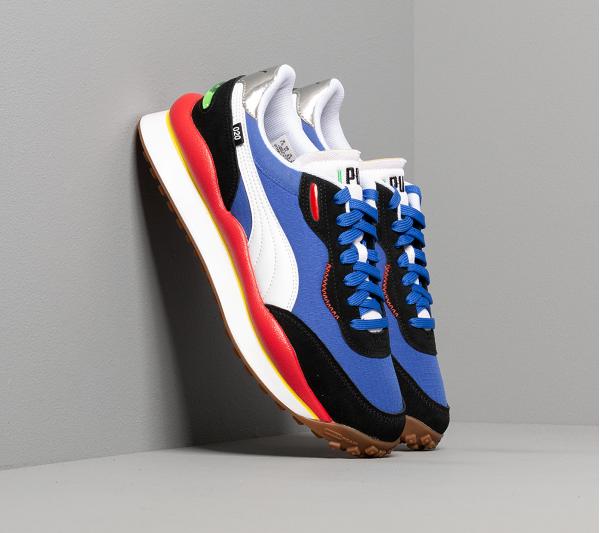 Puma Style Rider Play On Daz Blue-Puma Black-Hgh Rsk Red