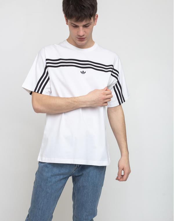 adidas Originals 3 Stripe Ss Tee White/Black S