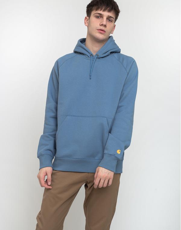Carhartt WIP Hooded Chase Sweat Mossa/Gold L
