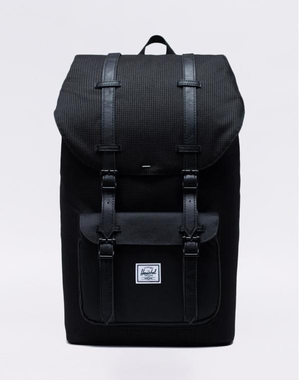 Herschel Supply Little America Dark Grid/ Black