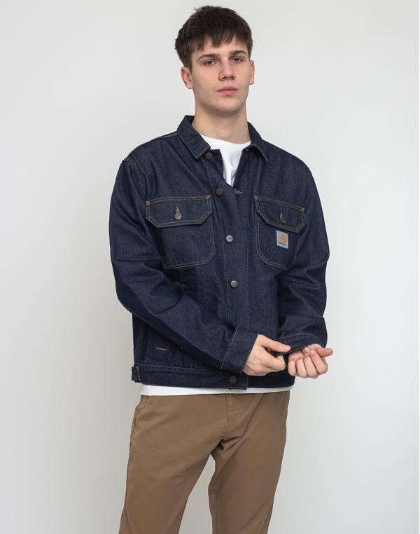 Carhartt WIP Stetson Jacket Blue Rinsed L