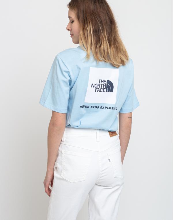 The North Face W Bf Redbox Tee Angel Falls Blue S