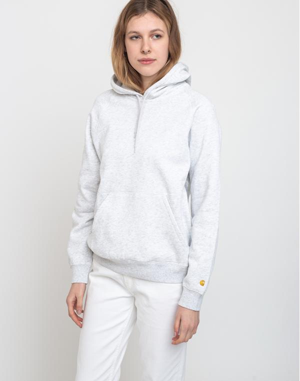 Carhartt WIP W' Hooded Chasy Sweat Ash Heather/Gold L