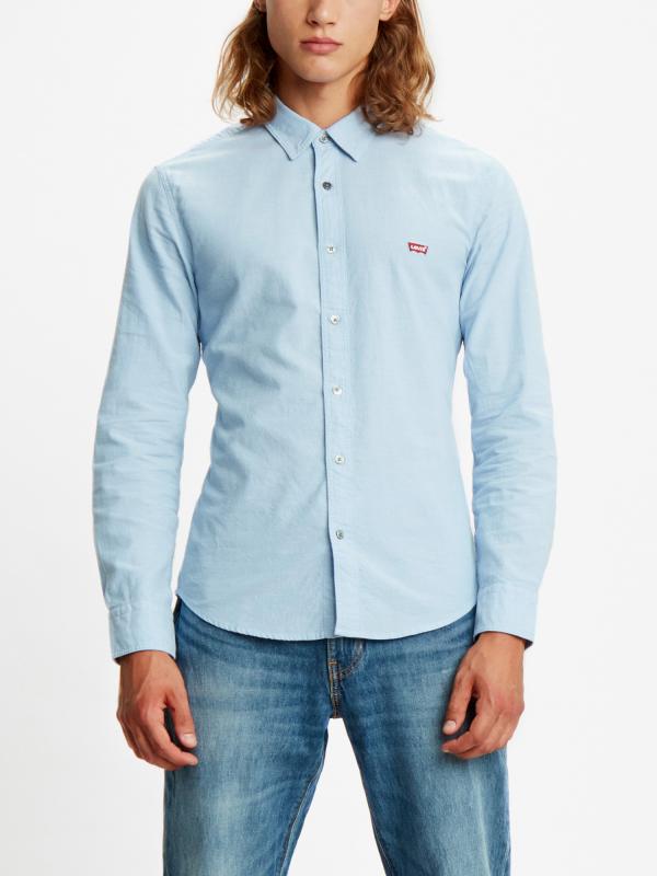 Košile Levi's® Ls Battery Hm Shirt Slim Allure Modrá