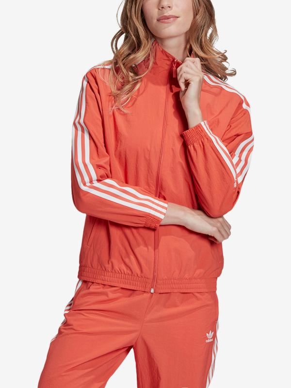 Bunda adidas Originals Nylon Track Top Červená