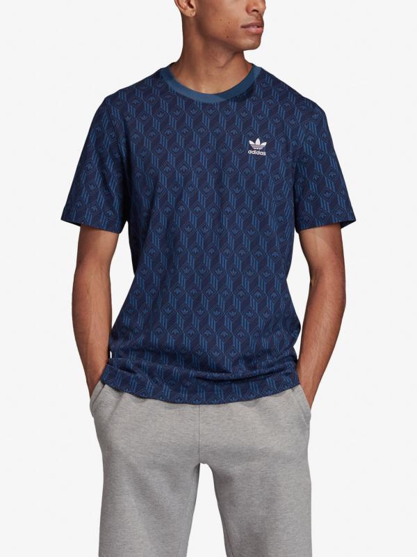 Tričko adidas Originals Mono Aop Tee Modrá