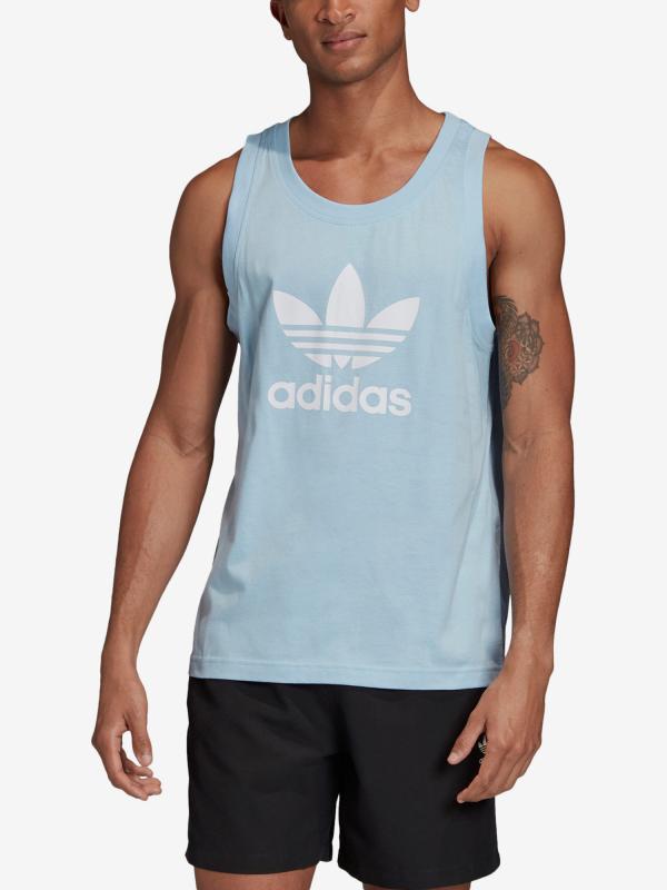 Tílko adidas Originals Trefoil Tank Modrá