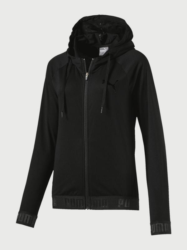 Mikina Puma ACTIVE ESS Banded FZ Hoody Černá